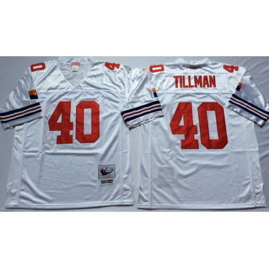 Men Arizona Cardinals 40 Pat Tillman White M&N Throwback Jersey Men Arizona Cardinals 40 Pat Tillman White M&N Throwback Jersey