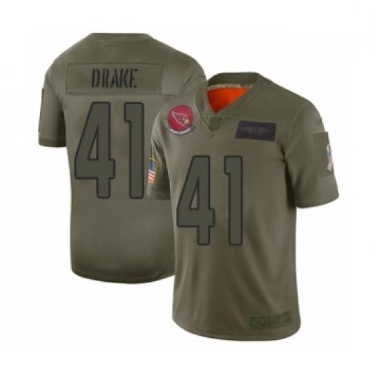 Men Arizona Cardinals #41 Kenyan Drake Limited Olive 2019 Salute to Service Football Jersey Men Arizona Cardinals #41 Kenyan Drake Limited Olive 2019 Salute to Service Football Jersey