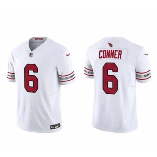 Men Arizona Cardinals 6 James Conner White 2023 F U S E Vapor Untouchable Limited Stitched Football Jersey Men Arizona Cardinals 6 James Conner White 2023 F U S E Vapor Untouchable Limited Stitched Football Jersey