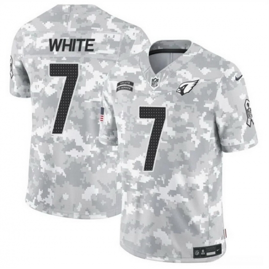Men Arizona Cardinals 7 Kyzir White 2024 F U S E Arctic Camo Salute To Service Limited Stitched Football Jersey Men Arizona Cardinals 7 Kyzir White 2024 F U S E Arctic Camo Salute To Service Limited Stitched Football Jersey