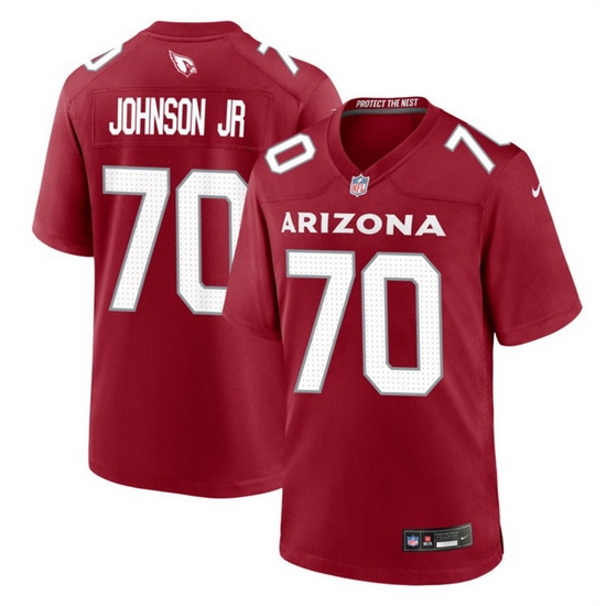 Men Arizona Cardinals 70 Paris Johnson Jr Red 2023 Draft Stitched Game Football Jersey Men Arizona Cardinals 70 Paris Johnson Jr Red 2023 Draft Stitched Game Football Jersey