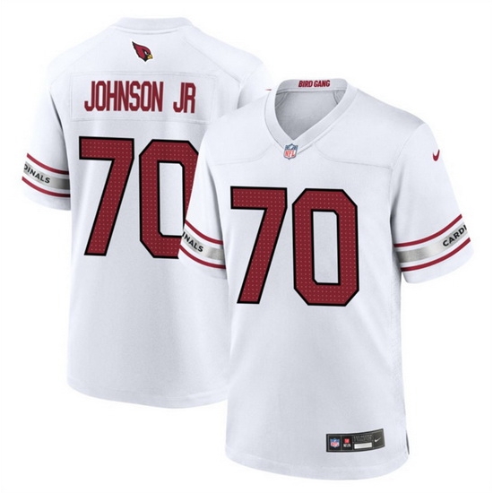 Men Arizona Cardinals 70 Paris Johnson Jr White 2023 Draft Stitched Game Football Jersey Men Arizona Cardinals 70 Paris Johnson Jr White 2023 Draft Stitched Game Football Jersey