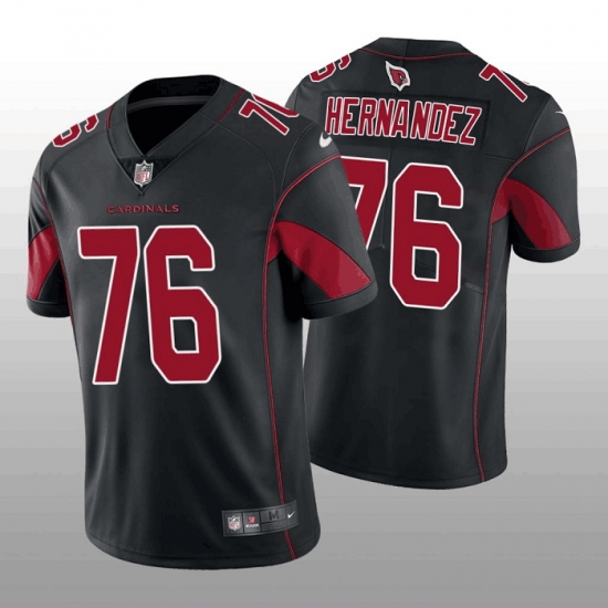 Men Arizona Cardinals 76 Will Hernandez Black Color Rush Stitched Football Jersey Men Arizona Cardinals 76 Will Hernandez Black Color Rush Stitched Football Jersey