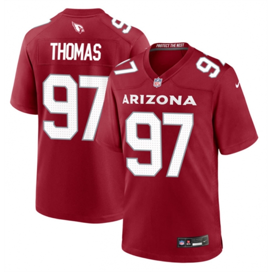 Men Arizona Cardinals 97 Cameron Thomas Red 2023 Stitched Game Football Jersey Men Arizona Cardinals 97 Cameron Thomas Red 2023 Stitched Game Football Jersey