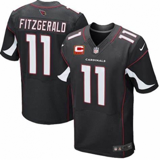 Men LARRY FITZGERALD ARIZONA CARDINALS ELITE ALTERNATE C PATCH JERSEY BLACK Men LARRY FITZGERALD ARIZONA CARDINALS ELITE ALTERNATE C PATCH JERSEY BLACK