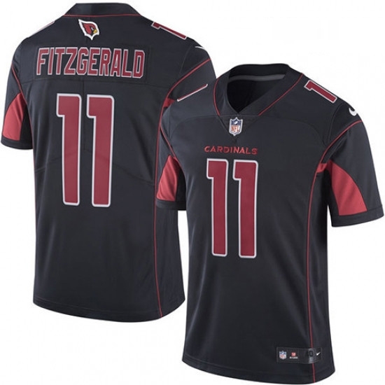Men Nike Arizona Cardinals 11 Larry Fitzgerald Elite Black Rush Vapor Untouchable NFL Jersey Men Nike Arizona Cardinals 11 Larry Fitzgerald Elite Black Rush Vapor Untouchable NFL Jersey