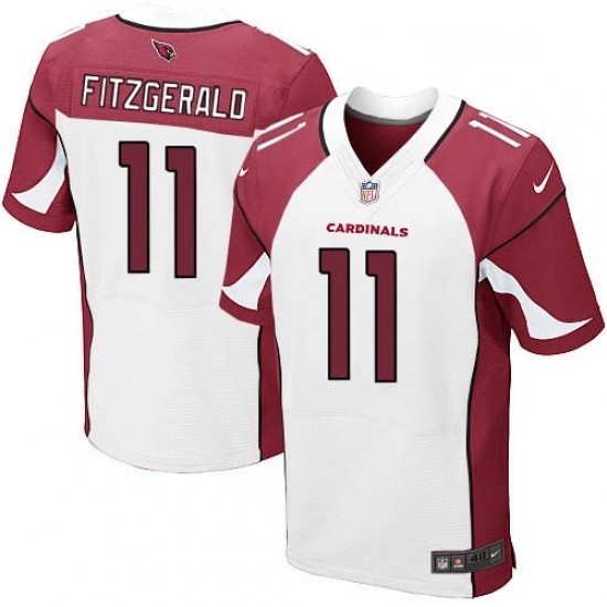 Men Nike Arizona Cardinals 11 Larry Fitzgerald Elite White NFL Jersey Men Nike Arizona Cardinals 11 Larry Fitzgerald Elite White NFL Jersey