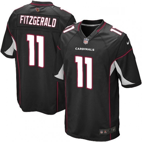 Men Nike Arizona Cardinals 11 Larry Fitzgerald Game Black Alternate NFL Jersey Men Nike Arizona Cardinals 11 Larry Fitzgerald Game Black Alternate NFL Jersey