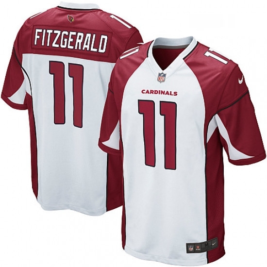 Men Nike Arizona Cardinals 11 Larry Fitzgerald Game White NFL Jersey Men Nike Arizona Cardinals 11 Larry Fitzgerald Game White NFL Jersey