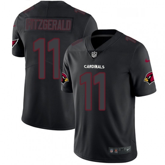 Men Nike Arizona Cardinals 11 Larry Fitzgerald Limited Black Rush Impact NFL Jersey Men Nike Arizona Cardinals 11 Larry Fitzgerald Limited Black Rush Impact NFL Jersey