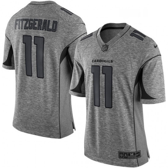 Men Nike Arizona Cardinals 11 Larry Fitzgerald Limited Gray Gridiron NFL Jersey Men Nike Arizona Cardinals 11 Larry Fitzgerald Limited Gray Gridiron NFL Jersey