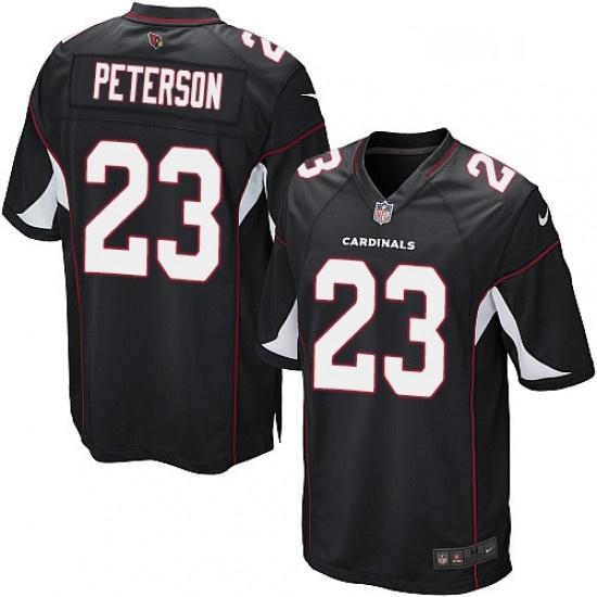 Men Nike Arizona Cardinals 23 Adrian Peterson Game Black Alternate NFL Jersey Men Nike Arizona Cardinals 23 Adrian Peterson Game Black Alternate NFL Jersey