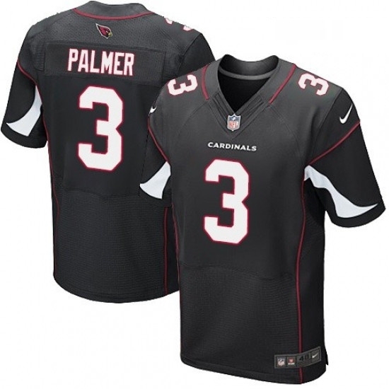 Men Nike Arizona Cardinals 3 Carson Palmer Elite Black Alternate NFL Jersey Men Nike Arizona Cardinals 3 Carson Palmer Elite Black Alternate NFL Jersey