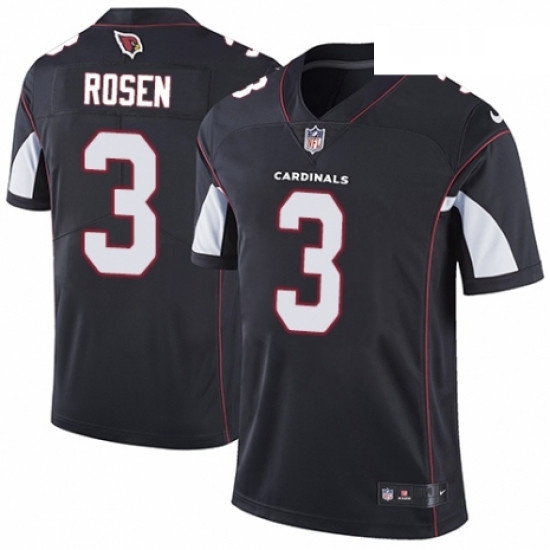 Men Nike Arizona Cardinals 3 Josh Rosen Black Alternate Vapor Untouchable Limited Player NFL Jersey Men Nike Arizona Cardinals 3 Josh Rosen Black Alternate Vapor Untouchable Limited Player NFL Jersey