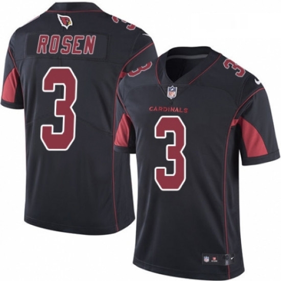 Men Nike Arizona Cardinals 3 Josh Rosen Elite Black Rush Vapor Untouchable NFL Jersey Men Nike Arizona Cardinals 3 Josh Rosen Elite Black Rush Vapor Untouchable NFL Jersey