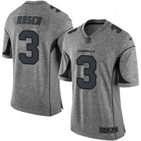 Men Nike Arizona Cardinals 3 Josh Rosen Limited Gray Gridiron NFL Jersey Men Nike Arizona Cardinals 3 Josh Rosen Limited Gray Gridiron NFL Jersey