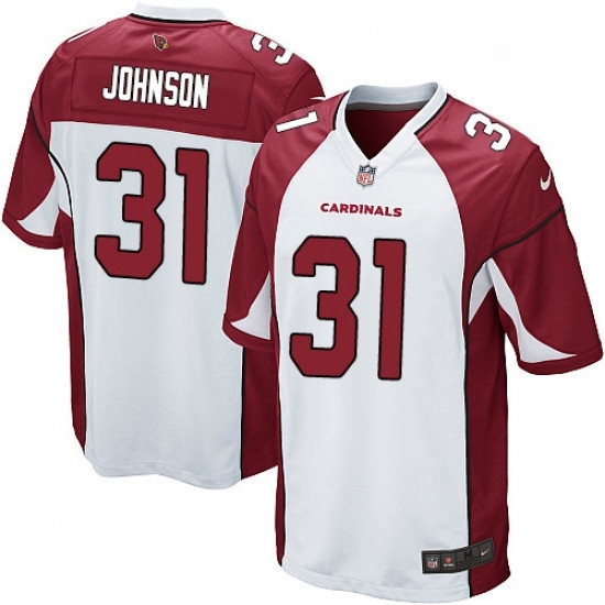 Men Nike Arizona Cardinals 31 David Johnson Game White NFL Jersey Men Nike Arizona Cardinals 31 David Johnson Game White NFL Jersey
