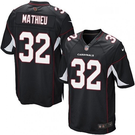 Men Nike Arizona Cardinals 32 Tyrann Mathieu Game Black Alternate NFL Jersey Men Nike Arizona Cardinals 32 Tyrann Mathieu Game Black Alternate NFL Jersey