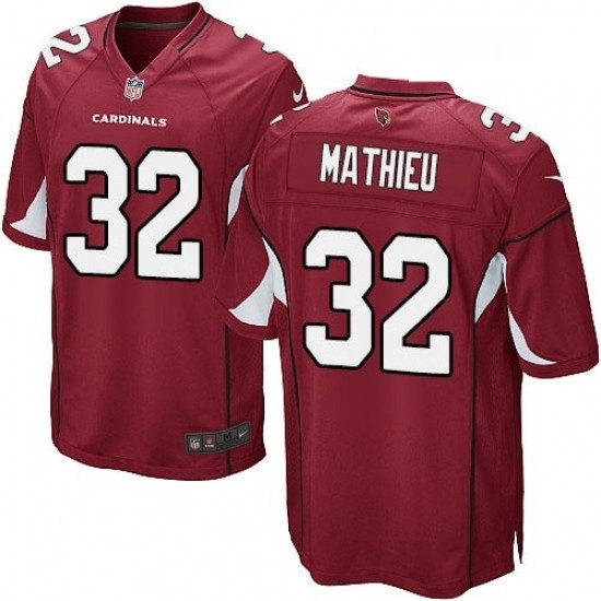 Men Nike Arizona Cardinals 32 Tyrann Mathieu Game Red Team Color NFL Jersey Men Nike Arizona Cardinals 32 Tyrann Mathieu Game Red Team Color NFL Jersey