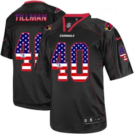 Men Nike Arizona Cardinals 40 Pat Tillman Elite Black USA Flag Fashion NFL Jersey Men Nike Arizona Cardinals 40 Pat Tillman Elite Black USA Flag Fashion NFL Jersey