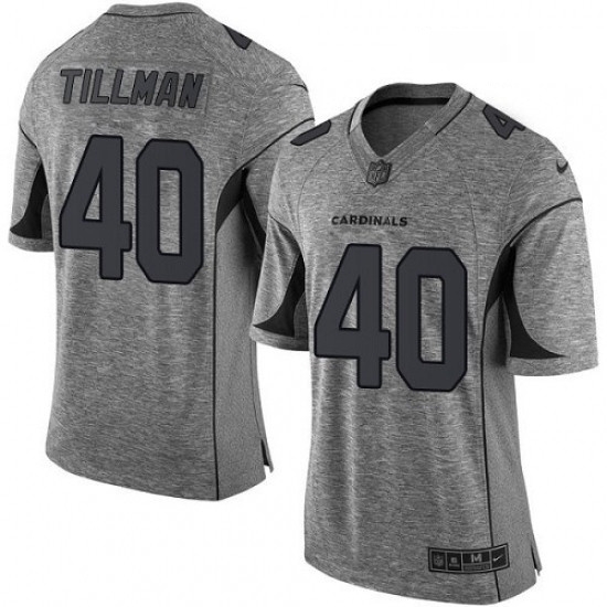 Men Nike Arizona Cardinals 40 Pat Tillman Limited Gray Gridiron NFL Jersey Men Nike Arizona Cardinals 40 Pat Tillman Limited Gray Gridiron NFL Jersey