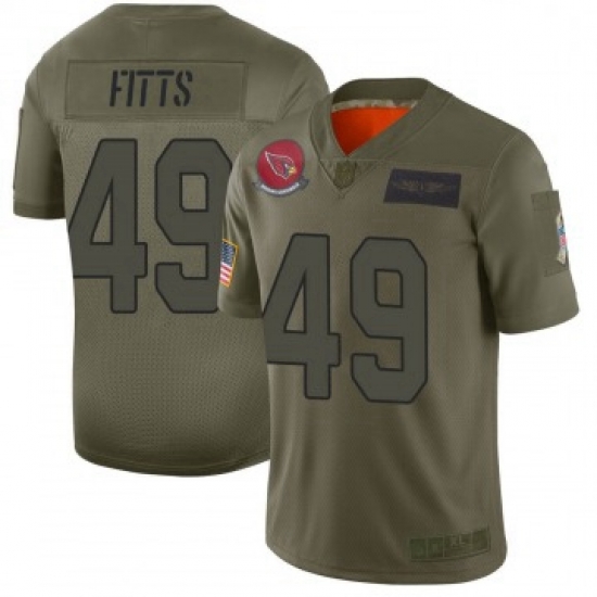 Men Nike Arizona Cardinals 49 Kylie Fitts Limited 2019 Salute To Sercie Vapor Untouchable Jersey Men Nike Arizona Cardinals 49 Kylie Fitts Limited 2019 Salute To Sercie Vapor Untouchable Jersey