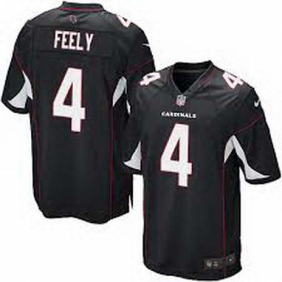 Men Nike Cardinals 4 Jay Feely Black Game Jersey Men Nike Cardinals 4 Jay Feely Black Game Jersey