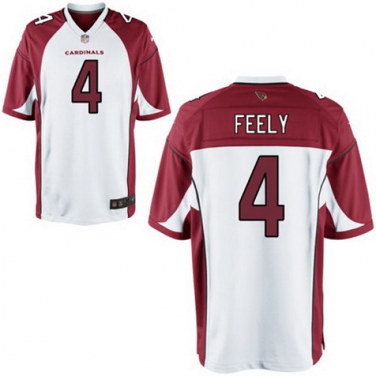 Men Nike Cardinals 4 Jay Feely White Game Jersey Men Nike Cardinals 4 Jay Feely White Game Jersey