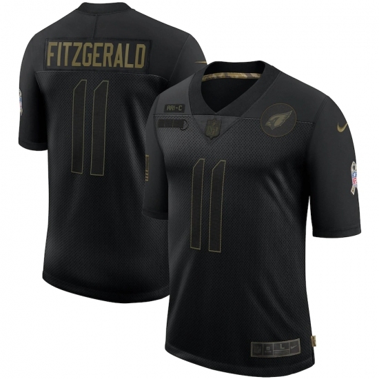 Men's Arizona Cardinals #11 Larry Fitzgerald Black Nike 2020 Salute To Service Limited Jersey Men's Arizona Cardinals #11 Larry Fitzgerald Black Nike 2020 Salute To Service Limited Jersey