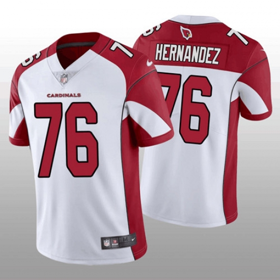 Men's Arizona Cardinals #76 Will Hernandez White Red Vapor Untouchable Stitched Football Jersey Men's Arizona Cardinals #76 Will Hernandez White Red Vapor Untouchable Stitched Football Jersey