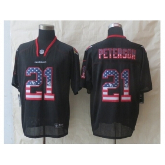Nike Arizona Cardicals 21 Peterson Black Elite USA Flag Fashion NFL Jersey Nike Arizona Cardicals 21 Peterson Black Elite USA Flag Fashion NFL Jersey