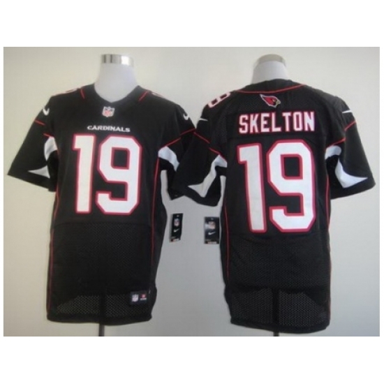 Nike Arizona Cardinals 19 John Skelton Black Elite NFL Jersey Nike Arizona Cardinals 19 John Skelton Black Elite NFL Jersey