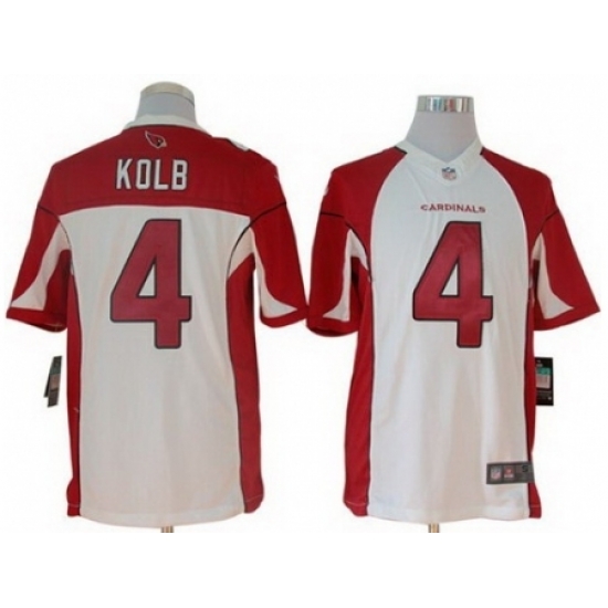 Nike Arizona Cardinals 4 Kevin Kolb White Limited NFL Jersey Nike Arizona Cardinals 4 Kevin Kolb White Limited NFL Jersey