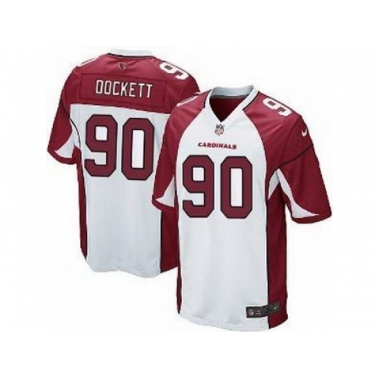 Nike Arizona Cardinals 90 Darnell Dockett White Game NFL Jersey Nike Arizona Cardinals 90 Darnell Dockett White Game NFL Jersey