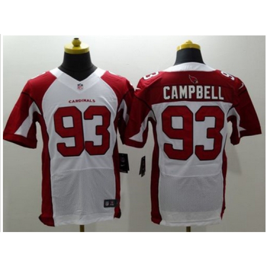 Nike Arizona Cardinals #93 Calais Campbell White Mens Stitched NFL Elite Jersey Nike Arizona Cardinals #93 Calais Campbell White Mens Stitched NFL Elite Jersey