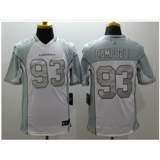 Nike Arizona Cardinals #93 Calais Campbell White Mens Stitched NFL Limited Platinum Jersey Nike Arizona Cardinals #93 Calais Campbell White Mens Stitched NFL Limited Platinum Jersey