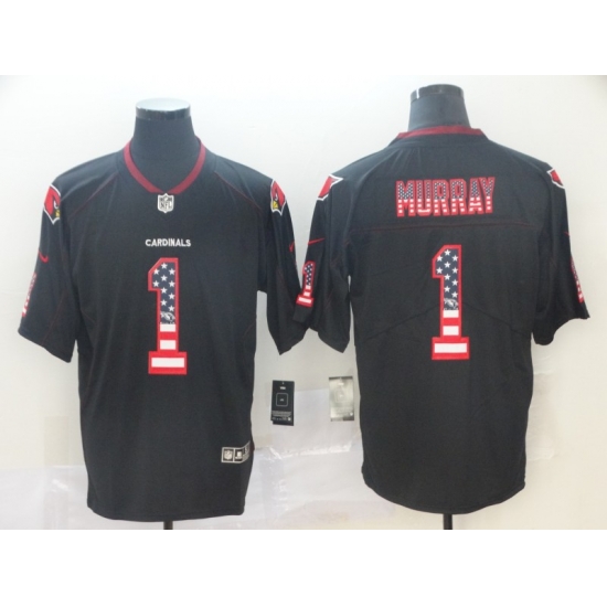 Nike Cardinals 1 Kyler Murray Black USA Flag Fashion Limited Jersey Nike Cardinals 1 Kyler Murray Black USA Flag Fashion Limited Jersey