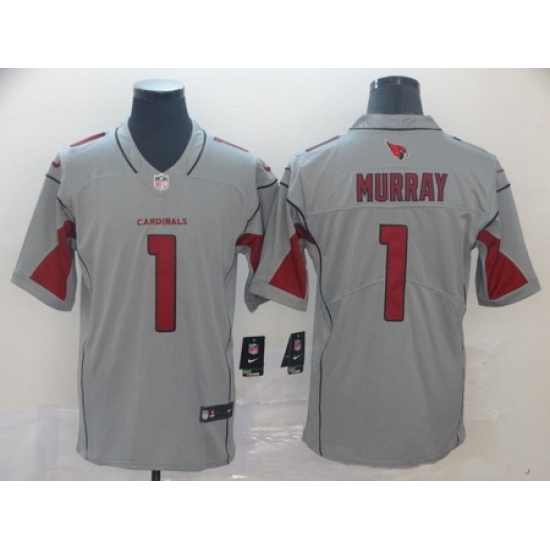 Nike Cardinals 1 Kyler Murray Silver Inverted Legend Jersey Nike Cardinals 1 Kyler Murray Silver Inverted Legend Jersey