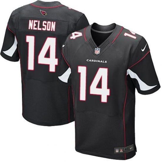Nike Cardinals #14 J J Nelson Black Alternate Mens Stitched NFL Elite Jersey Nike Cardinals #14 J J Nelson Black Alternate Mens Stitched NFL Elite Jersey