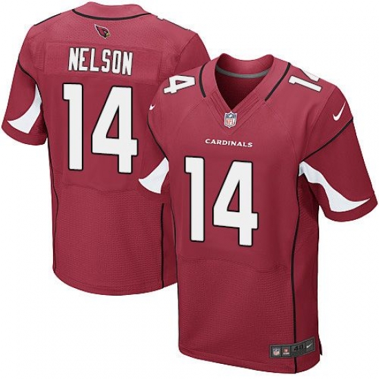 Nike Cardinals #14 J J Nelson Red Team Color Mens Stitched NFL Elite Jersey Nike Cardinals #14 J J Nelson Red Team Color Mens Stitched NFL Elite Jersey