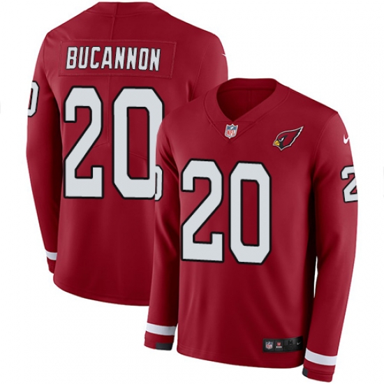 Nike Cardinals #20 Deone Bucannon Red Team Color Men Stitched NFL Limited Therma Long Sleeve Jersey Nike Cardinals #20 Deone Bucannon Red Team Color Men Stitched NFL Limited Therma Long Sleeve Jersey