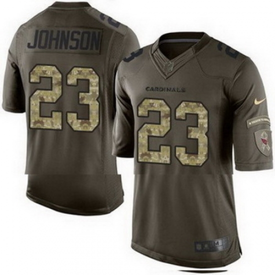 Nike Cardinals #23 Chris Johnson Green Mens Stitched NFL Limited Salute to Service Jersey Nike Cardinals #23 Chris Johnson Green Mens Stitched NFL Limited Salute to Service Jersey