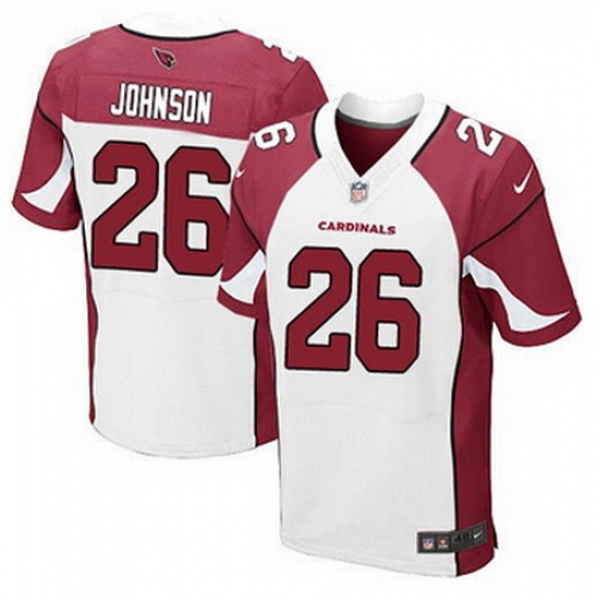 Nike Cardinals #26 Rashad Johnson White Mens Stitched NFL Elite Jersey Nike Cardinals #26 Rashad Johnson White Mens Stitched NFL Elite Jersey
