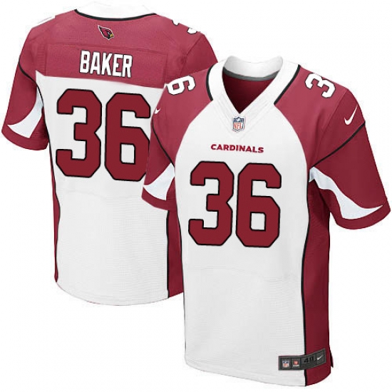 Nike Cardinals #36 Budda Baker White Mens Stitched NFL Elite Jersey Nike Cardinals #36 Budda Baker White Mens Stitched NFL Elite Jersey