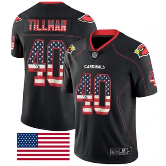 Nike Cardinals #40 Pat Tillman Black Mens Stitched NFL Limited Rush USA Flag Jersey Nike Cardinals #40 Pat Tillman Black Mens Stitched NFL Limited Rush USA Flag Jersey