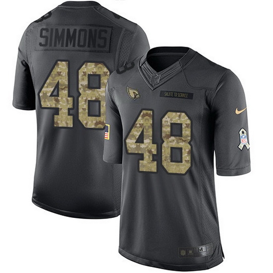 Nike Cardinals 48 Isaiah Simmons Black Men Stitched NFL Limited 2016 Salute to Service Jersey Nike Cardinals 48 Isaiah Simmons Black Men Stitched NFL Limited 2016 Salute to Service Jersey