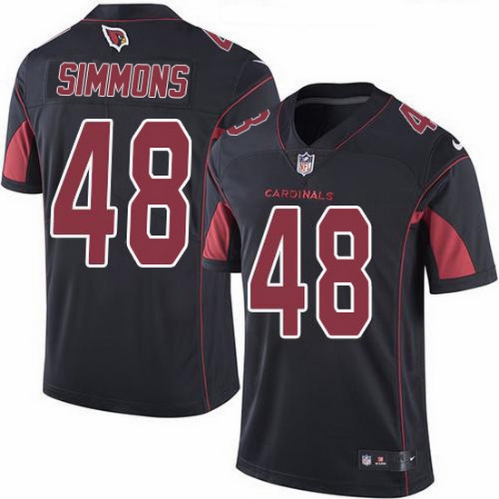 Nike Cardinals 48 Isaiah Simmons Black Men Stitched NFL Limited Rush Jersey Nike Cardinals 48 Isaiah Simmons Black Men Stitched NFL Limited Rush Jersey