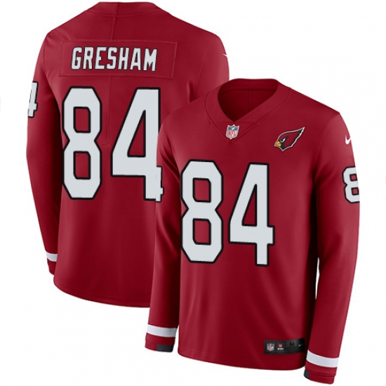 Nike Cardinals #84 Jermaine Gresham Red Team Color Men Stitched NFL Limited Therma Long Sleeve Jersey Nike Cardinals #84 Jermaine Gresham Red Team Color Men Stitched NFL Limited Therma Long Sleeve Jersey