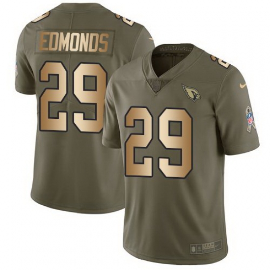 Nike Cardinals Chase Edmonds Olive Gold Salute To Service Limited Jersey Nike Cardinals Chase Edmonds Olive Gold Salute To Service Limited Jersey