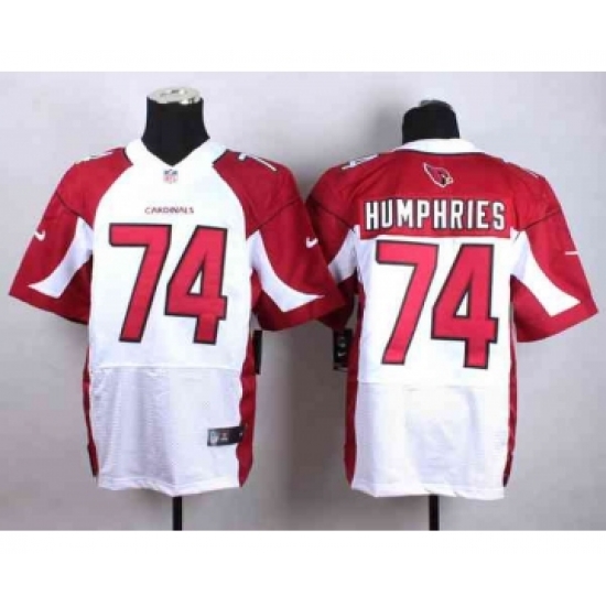 nike nfl jerseys arizona cardinals 74 humphries white[Elite]